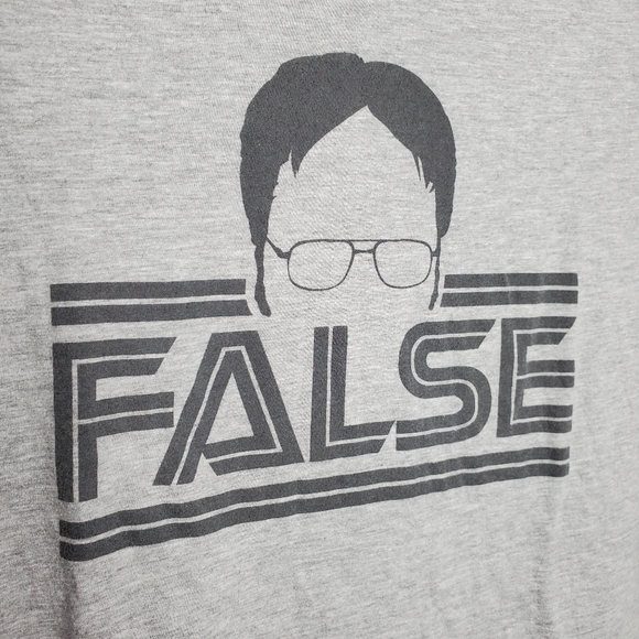 21) THE OFFICE "FALSE" tee Sz. XL - Picture 2 of 4